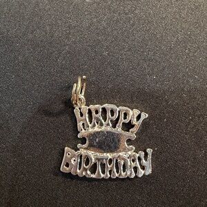 Silver Happy Birthday Charm
